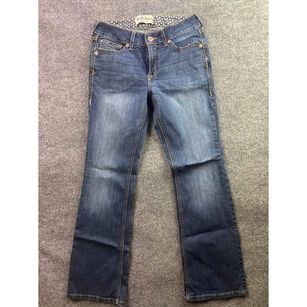 Ariat REAL Rosa Boot Cut Jeans Womens 30R Blue Denim Mid Rise Western